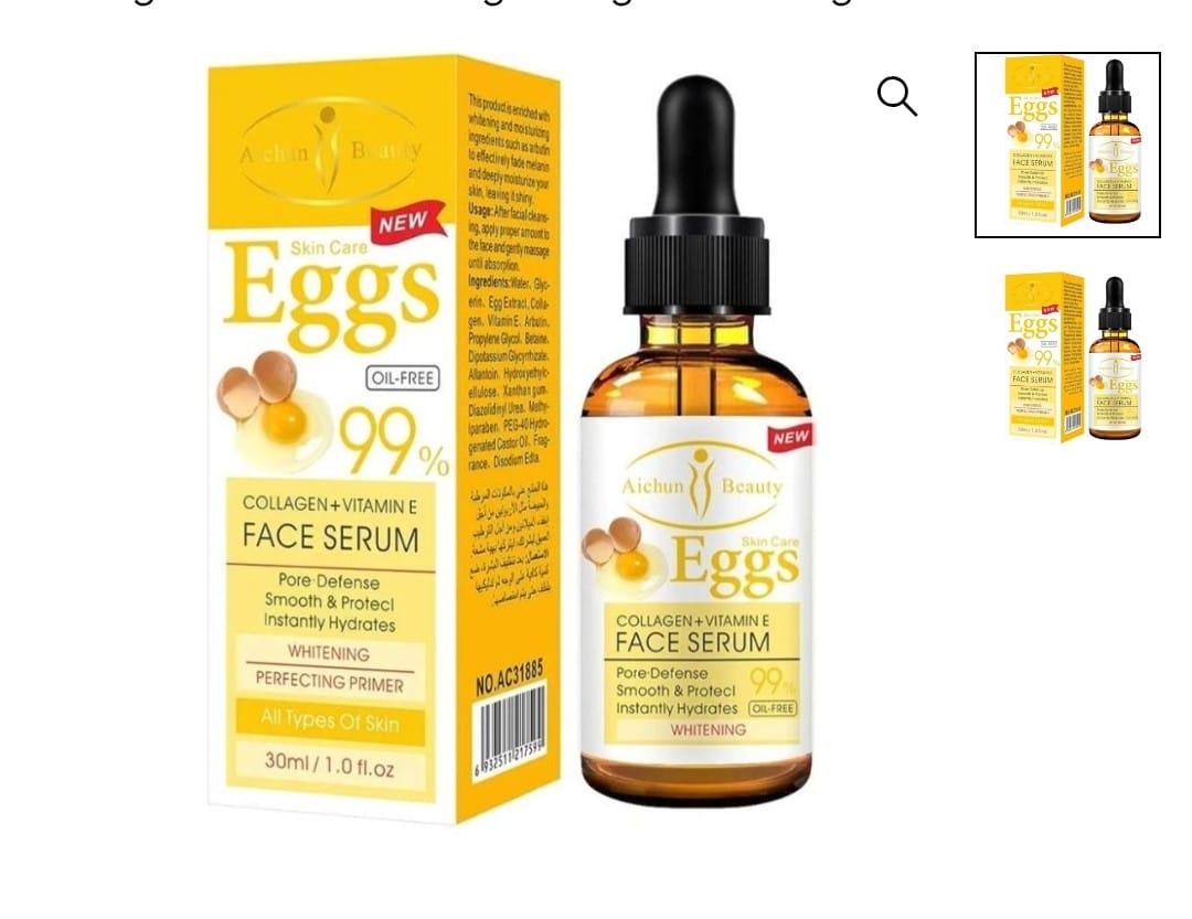 AICHUN BEAUTY Serum 99% Vitamin E Collagen Face Whitening Lifting Smoothing Serum.